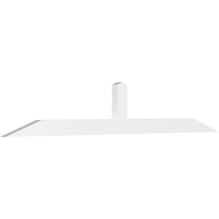 Ekena Millwork Portland Architectural Grade PVC Gable Bracket, 84"W x 14"H x 2"D x 4"F, 4/12 Pitch GBP084X14X0204POR00
